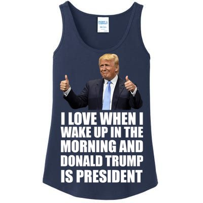 Donald Trump Is My President Ladies Essential Tank