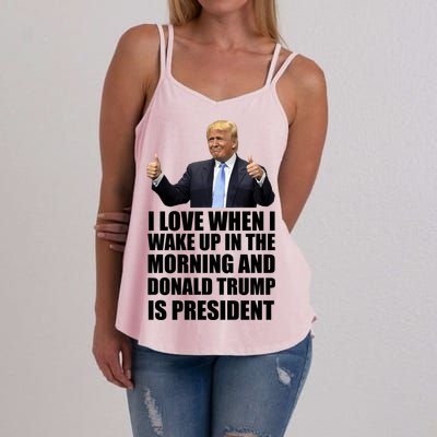 Donald Trump Is My President Women's Strappy Tank