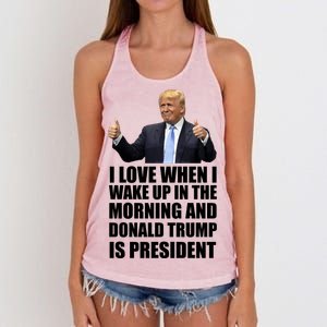 Donald Trump Is My President Women's Knotted Racerback Tank