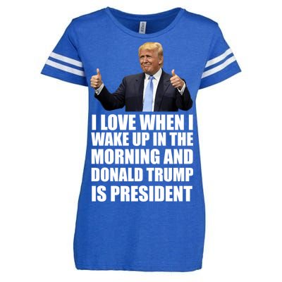 Donald Trump Is My President Enza Ladies Jersey Football T-Shirt