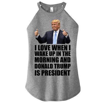 Donald Trump Is My President Women’s Perfect Tri Rocker Tank