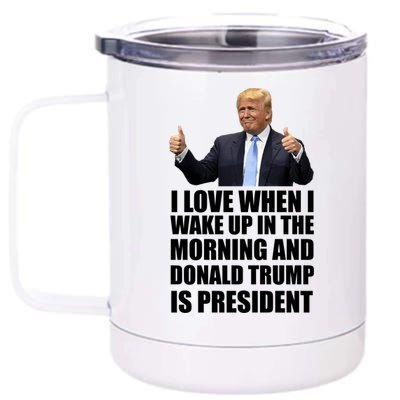 Donald Trump Is My President 12 oz Stainless Steel Tumbler Cup