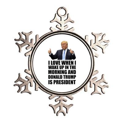 Donald Trump Is My President Metallic Star Ornament