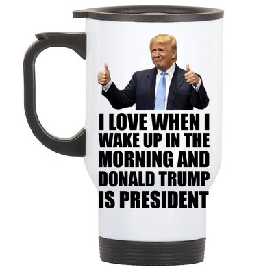 Donald Trump Is My President Stainless Steel Travel Mug