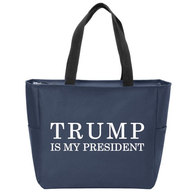 Donald Trump Is My President 45th POTUS Zip Tote Bag