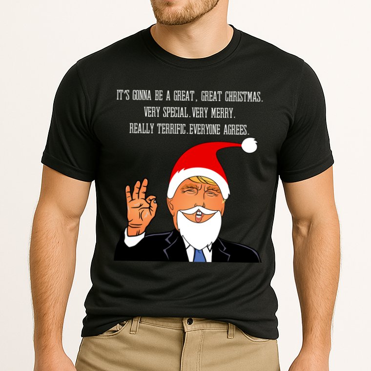 Donald Trump It's Gonna Be A Great Christmas Cooling Performance Crew T-Shirt