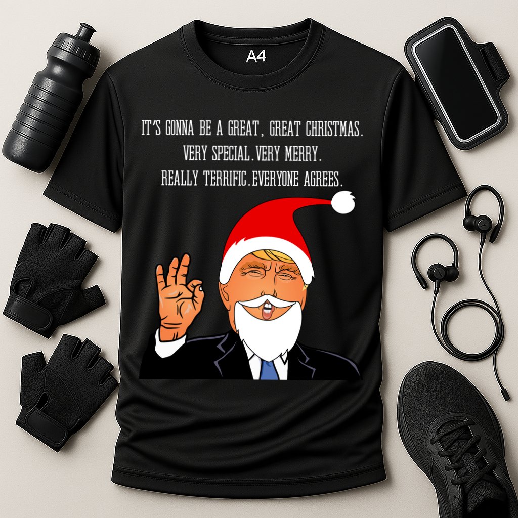 Donald Trump It's Gonna Be A Great Christmas Cooling Performance Crew T-Shirt