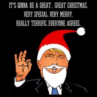 Donald Trump It's Gonna Be A Great Christmas Flat Bill Trucker Hat
