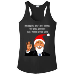 Donald Trump It's Gonna Be A Great Christmas Ladies PosiCharge Competitor Racerback Tank