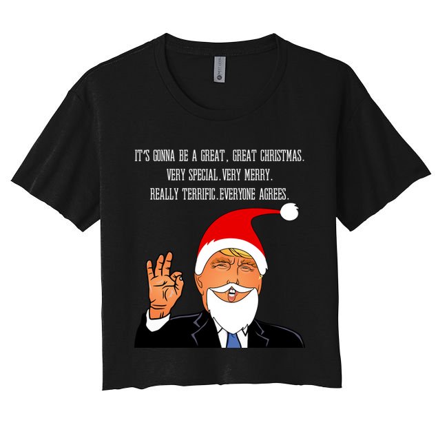 Donald Trump It's Gonna Be A Great Christmas Crop Top