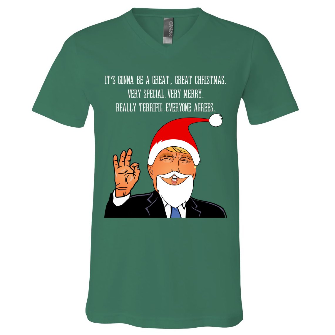 Donald Trump It's Gonna Be A Great Christmas V-Neck T-Shirt