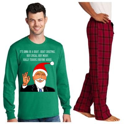 Donald Trump It's Gonna Be A Great Christmas Long Sleeve Pajama Set