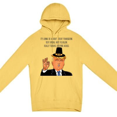 Donald Trump It's Gonna Be A Great Thanksgiving Premium Pullover Hoodie