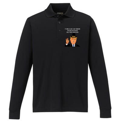 Donald Trump It's Gonna Be A Great Thanksgiving Performance Long Sleeve Polo