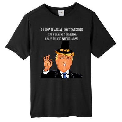 Donald Trump It's Gonna Be A Great Thanksgiving Tall Fusion ChromaSoft Performance T-Shirt