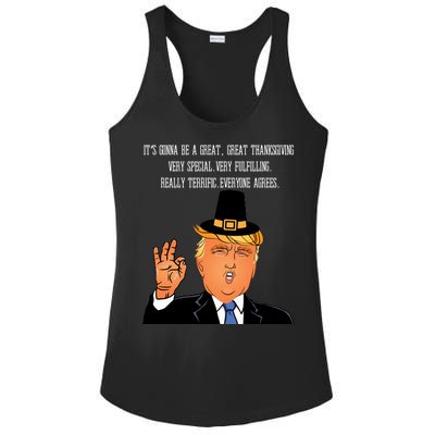 Donald Trump It's Gonna Be A Great Thanksgiving Ladies PosiCharge Competitor Racerback Tank