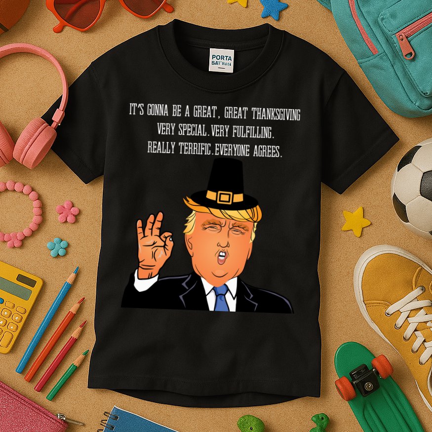 Donald Trump It's Gonna Be A Great Thanksgiving Kids T-Shirt