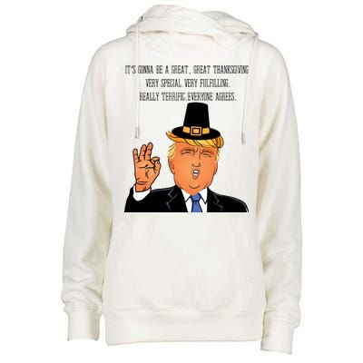 Donald Trump It's Gonna Be A Great Thanksgiving Womens Funnel Neck Pullover Hood