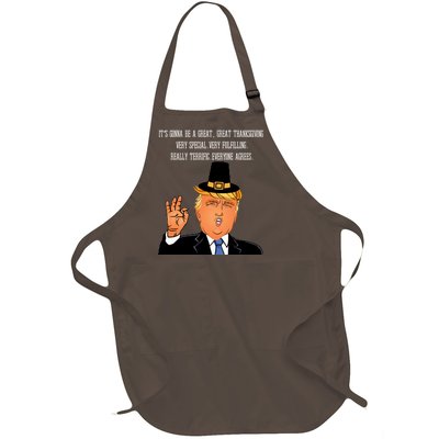 Donald Trump It's Gonna Be A Great Thanksgiving Full-Length Apron With Pockets