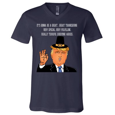 Donald Trump It's Gonna Be A Great Thanksgiving V-Neck T-Shirt