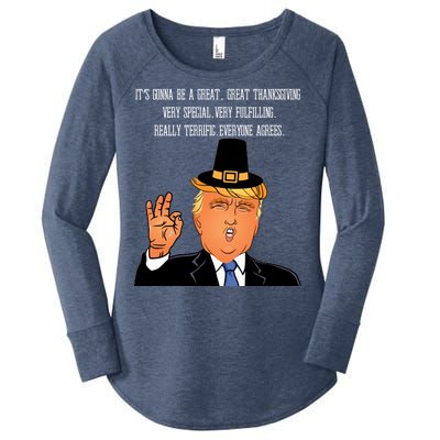 Donald Trump It's Gonna Be A Great Thanksgiving Women's Perfect Tri Tunic Long Sleeve Shirt