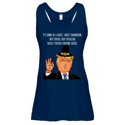 Donald Trump It's Gonna Be A Great Thanksgiving Ladies Essential Flowy Tank