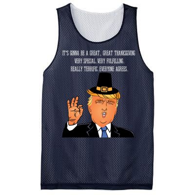 Donald Trump It's Gonna Be A Great Thanksgiving Mesh Reversible Basketball Jersey Tank