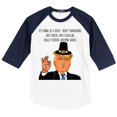 Donald Trump It's Gonna Be A Great Thanksgiving Baseball Sleeve Shirt