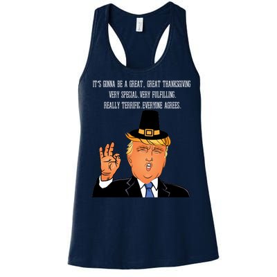 Donald Trump It's Gonna Be A Great Thanksgiving Women's Racerback Tank