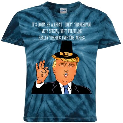 Donald Trump It's Gonna Be A Great Thanksgiving Kids Tie-Dye T-Shirt