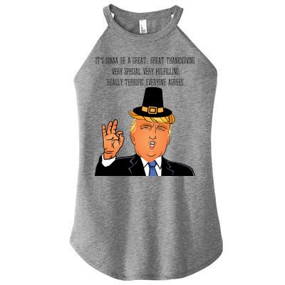 Donald Trump It's Gonna Be A Great Thanksgiving Women's Perfect Tri Rocker Tank