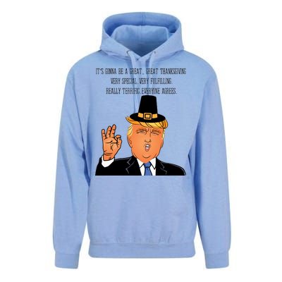 Donald Trump It's Gonna Be A Great Thanksgiving Unisex Surf Hoodie