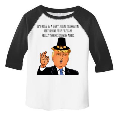 Donald Trump It's Gonna Be A Great Thanksgiving Toddler Fine Jersey T-Shirt