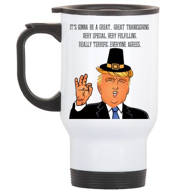 Donald Trump It's Gonna Be A Great Thanksgiving Stainless Steel Travel Mug