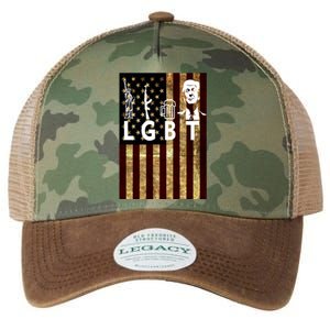 Donald Trump LGBT Liberity Guns Beer Trump USA Flag Legacy Tie Dye Trucker Hat