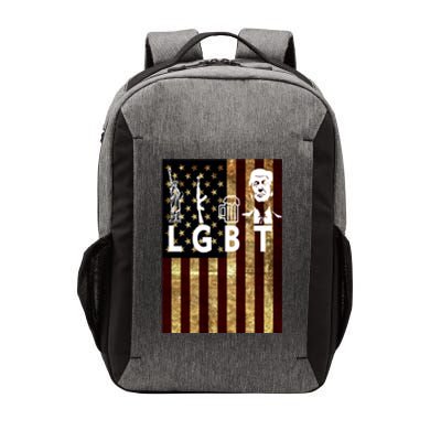 Donald Trump LGBT Liberity Guns Beer Trump USA Flag Vector Backpack