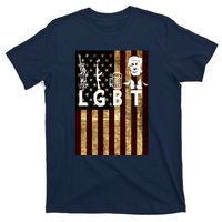 Donald Trump LGBT Liberity Guns Beer Trump USA Flag T-Shirt