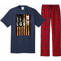 Donald Trump LGBT Liberity Guns Beer Trump USA Flag Pajama Set