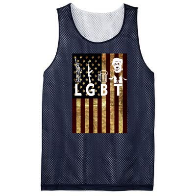 Donald Trump LGBT Liberity Guns Beer Trump USA Flag Mesh Reversible Basketball Jersey Tank