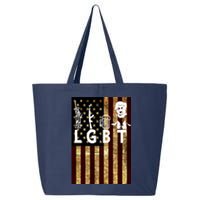 Donald Trump LGBT Liberity Guns Beer Trump USA Flag 25L Jumbo Tote