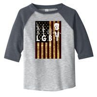 Donald Trump LGBT Liberity Guns Beer Trump USA Flag Toddler Fine Jersey T-Shirt