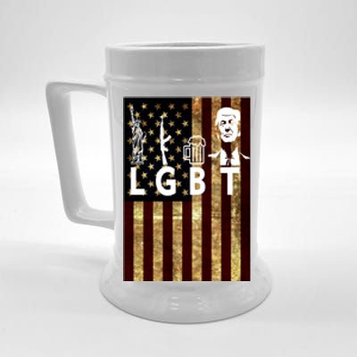 Donald Trump LGBT Liberity Guns Beer Trump USA Flag Beer Stein