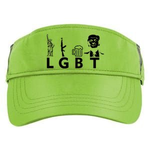 Donald Trump LGBT Liberty Guns Beer Trump Adult Drive Performance Visor