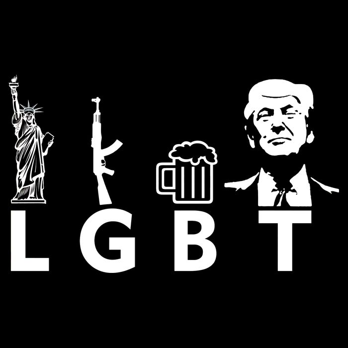 Donald Trump LGBT Liberty Guns Beer Trump 16 in Basic Backpack
