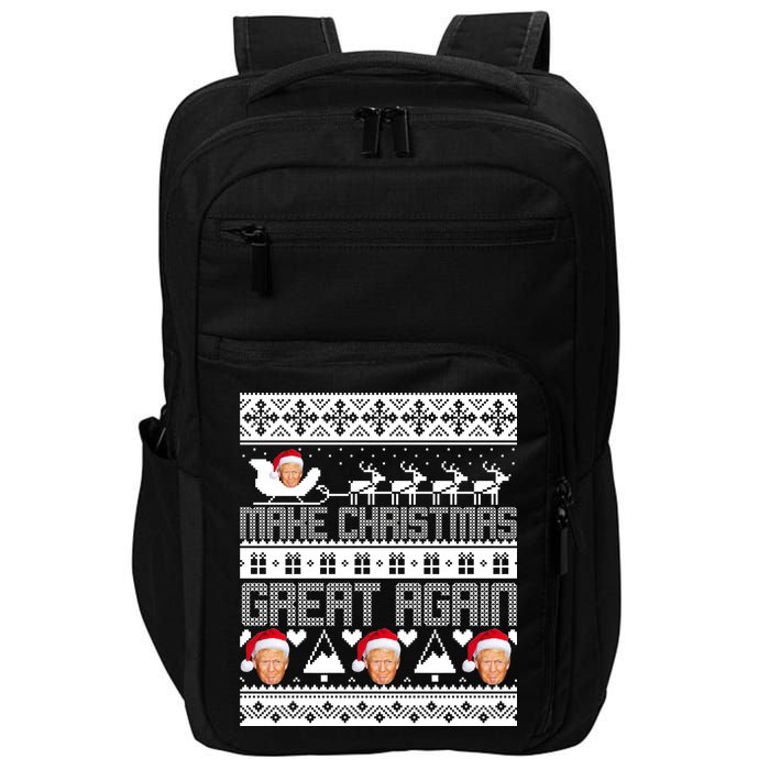 Donald Trump Make Christmas Great Again Ugly Christmas Impact Tech Backpack