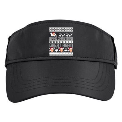 Donald Trump Make Christmas Great Again Ugly Christmas Adult Drive Performance Visor