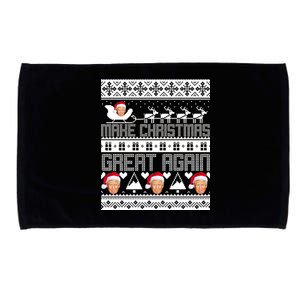 Donald Trump Make Christmas Great Again Ugly Christmas Microfiber Hand Towel