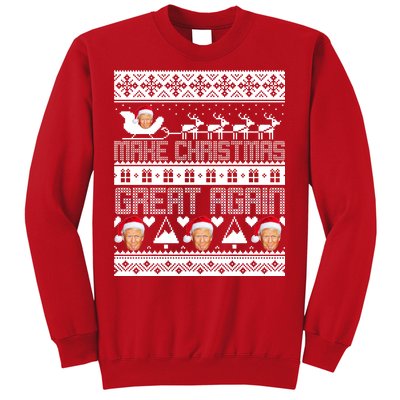 Donald Trump Make Christmas Great Again Ugly Christmas Sweatshirt