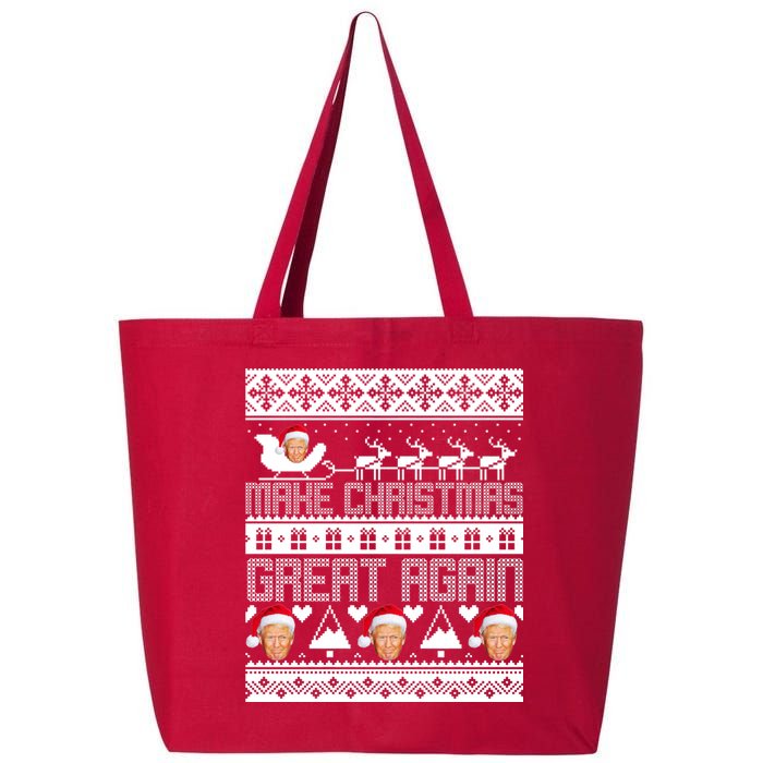 Donald Trump Make Christmas Great Again Ugly Christmas 25L Jumbo Tote