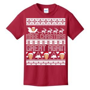 Donald Trump Make Christmas Great Again Ugly Christmas Kids T-Shirt